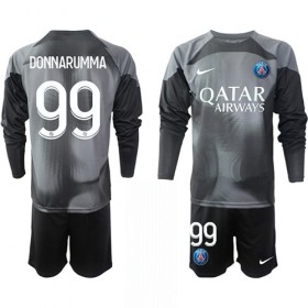 Goedkope Paris Saint Germain Gianluigi Donnarumma 99 Doelman Kids Third Tenue 2022-23 Lange Mouw